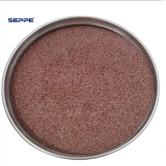 Malha Pink Garnet Grit 80 para corte a jato de água